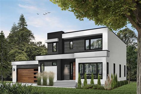 Download construction plans in pdf, cad, sketchup and other formats. Modern House Plan With Master-Up With Outdoor Balcony - 22487DR | Architectural Designs - House ...