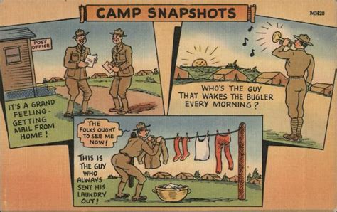 Camp Snapshots Comic Postcard