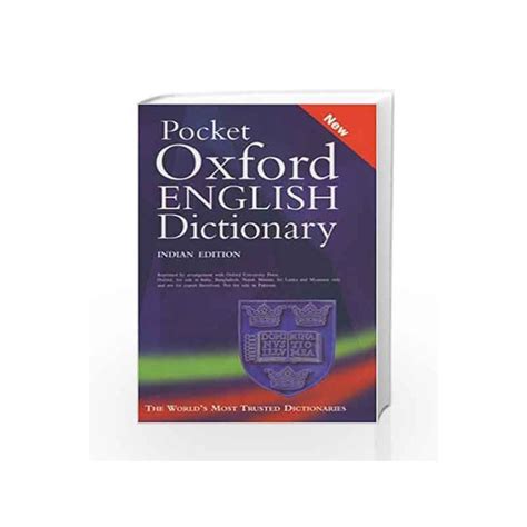 Pocket Oxford English Dictionary By Oxford Buy Online Pocket Oxford