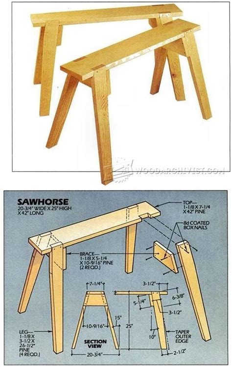 Sawhorses Plans Workshop Solutions Plans Tips And Tricks