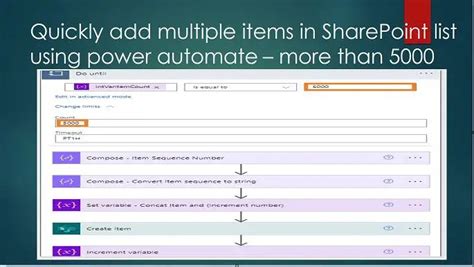 Quickly Add Multiple Items In Sharepoint List Using Power Automate