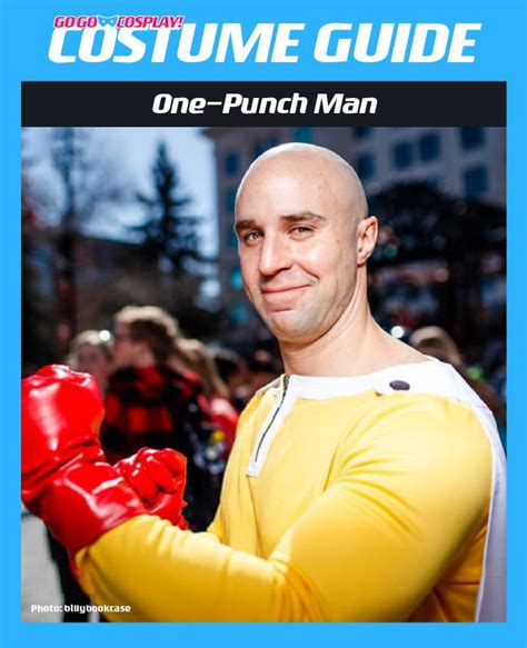 one punch man costume guide diy saitama cosplay with bald cap mens costumes one punch man