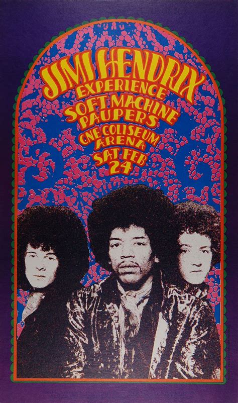 Jimi Hendrix Vintage Concert Posters Psychedelic Poster Concert Posters