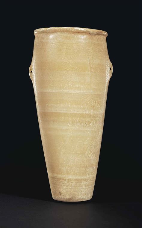 An Egyptian Alabaster Jar Predynastic Early Dynastic Period Naqada