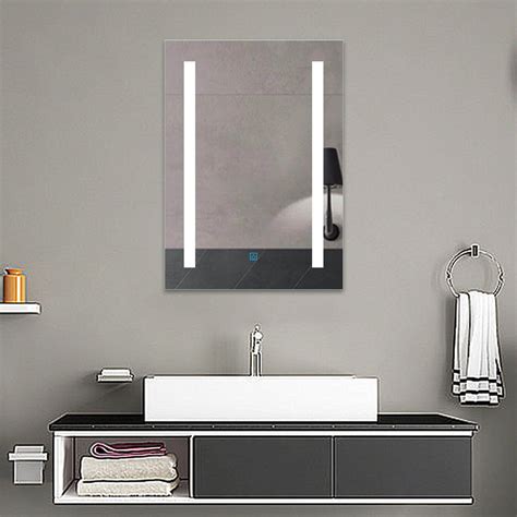 Light Up Bathroom Wall Mirror With Lights Demister 600 X 800 500 X 700 450 X 600 Ebay