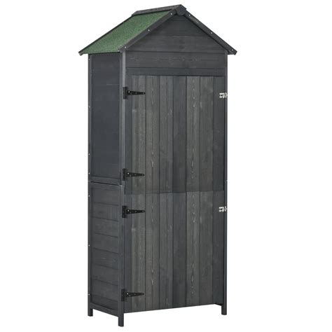 Buy Outsunny 89 X 50cm Garden Shed 4 Tier Wooden Garden Outdoor Shed 3