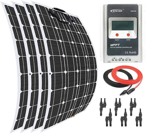 Amazon Giosolar 400w高品質単結晶フレキシブルソーラーパネル 4100wソーラーチャージャープレート 太陽光発電パネル