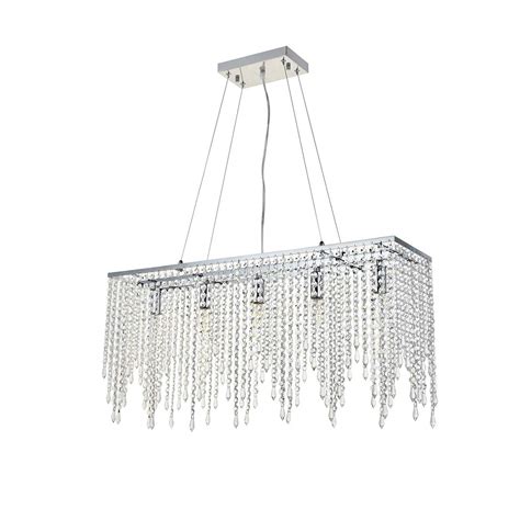 A1a9 Luxury Crystal Chandelier Ceiling Lights Modern Rectangle