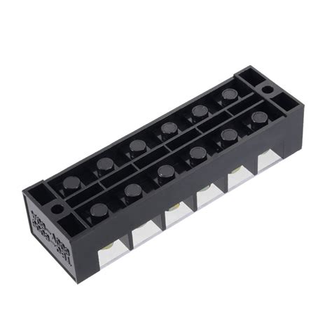 New Tbc6006 600v 60a 6 Position Terminal Block Barrier Strip Dual Row