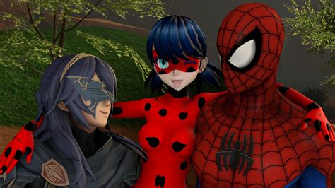Ladybug With Lucina And Spider Man By Kongzillarex619 On Deviantart