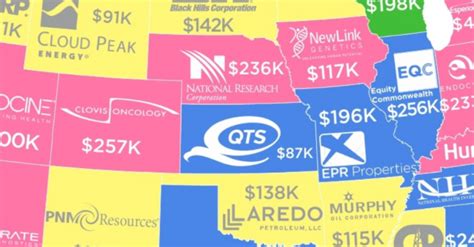 This Map Shows The Highest Paying Company In Every State Rare