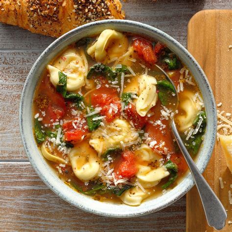 Spinach And Tortellini Soup Recipe How To Make It Taste Of Home