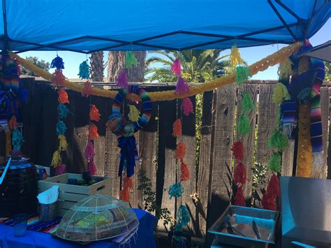 Mexican Fiesta Party Outdoor Decorations For The Drink And Snack Table Mexican Fiesta Party