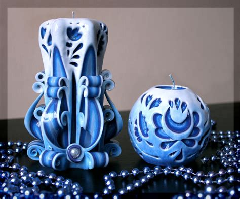Unique Carved Candles Related Items Etsy Candle Carving Fancy