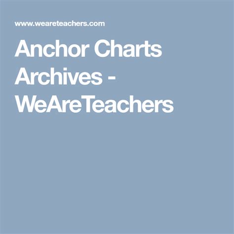 Anchor Charts Archives Weareteachers Weareteachers Anchor Charts