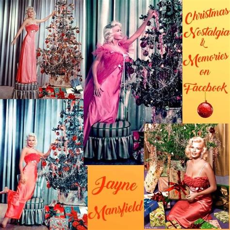 Jayne Mansfield At Christmas Vintage Christmas Christmas Mansfield