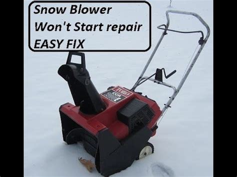One way to narrow down the cause of not starting is to work through the common issues until you can get your mower running again. Seasonal Snowblower Repair , It Won't Start ! | Snow blower, Repair, New things to learn