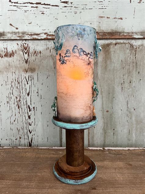 How To Use Vellum Paper For A Candle Cover The Shabby Tree
