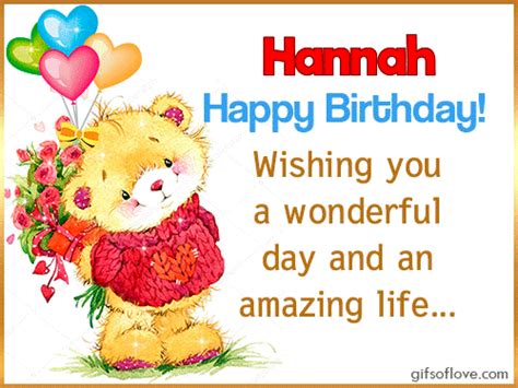 Happy Birthday Hannah