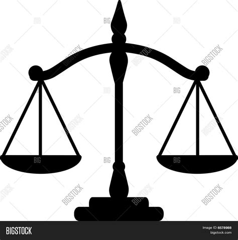 Justice Scales Vector And Photo Free Trial Bigstock