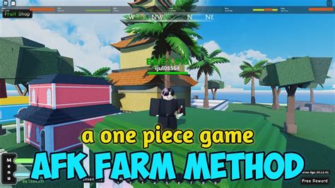 Afk Farm Method A One Piece Game Roblox Youtube