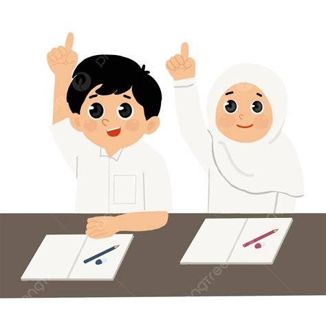 Gambar Murid Belajar Kembali Ke Sekolah Belajar Sedang Belajar Png