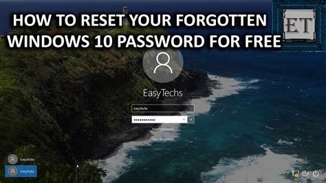 How To Reset Your Forgotten Windows 10 Password For Free Youtube