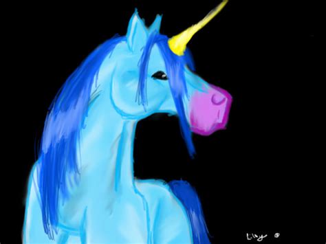 Blue Unicorn By Pikachupika129 On Deviantart