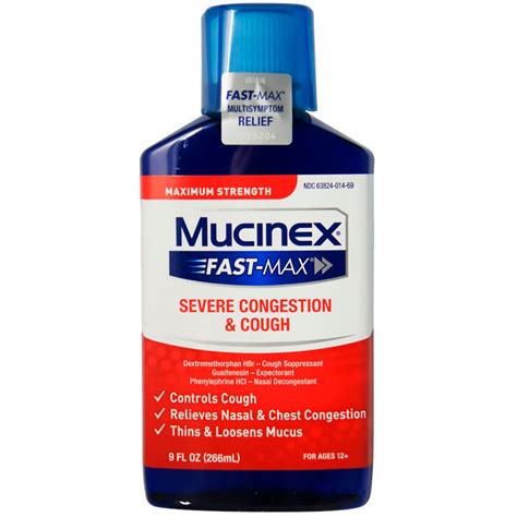 Mucinex® Fast Max® Severe Congestion And Cough Liquid Reviews 2021