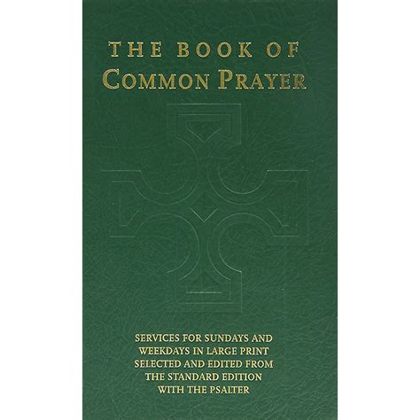 Book Of Common Prayer Large Print Hardcover