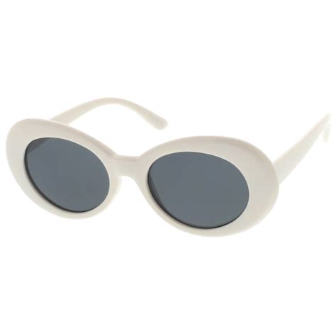 Womens Retro 1950s Fashion Oval Clout Sunglasses 51mm Zerouv