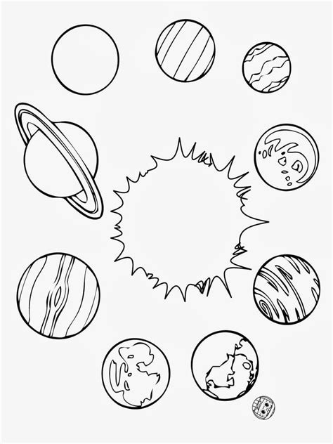 Planet Coloring Pages Mars Kids Drawing Planets Printable Cool2bkids