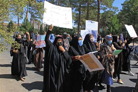 Women In Afghanistan Protest Taliban Rule And Gender Based Violence In