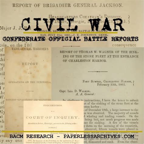 Civil War Confederate Official Battle Reports Downl