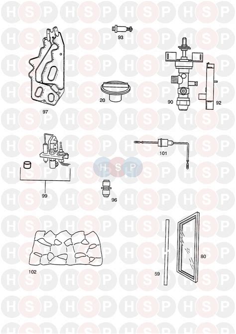 Baxi Solaire Super First Line Sparesdiagram Heating Spare Parts