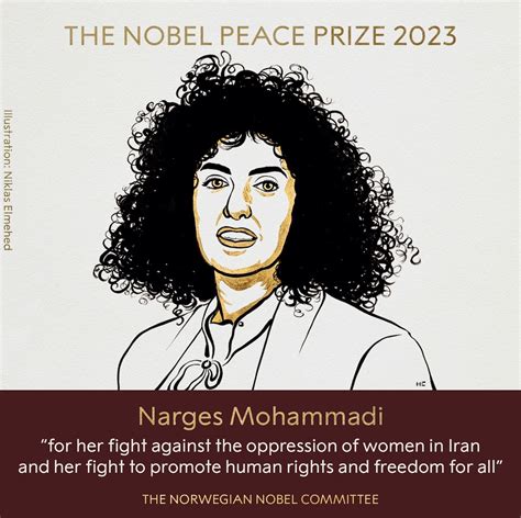 Il Nobel Per La Pace 2023 Va Alliraniana Narges Mohammadi Losservatore