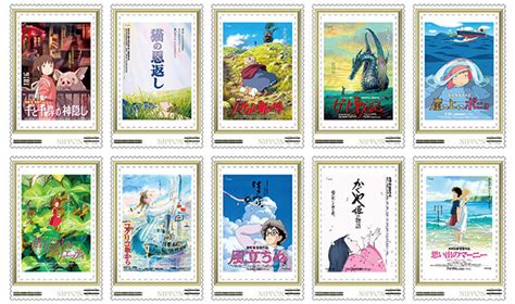 22 movie complete english dub 3 movie(ocean waves , only yesterday & laputa castle in the sky japanese dub). Studio Ghibli Movie Poster Stamp Set — White Rabbit Express