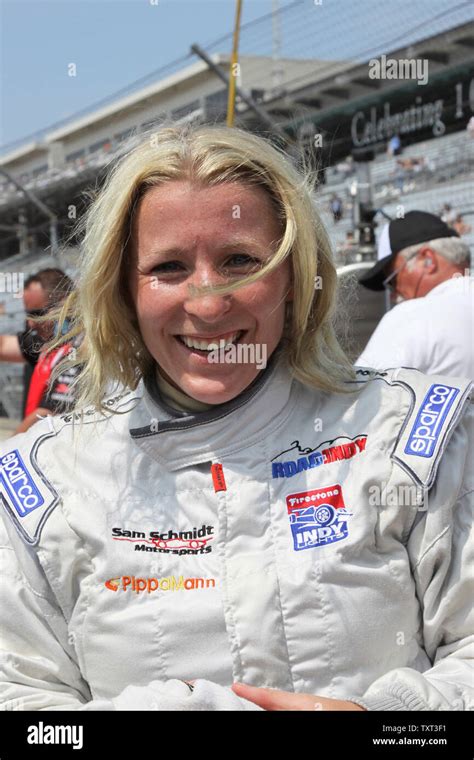 Pippa Mann Is All Smiles As She Set Fast Time During Qualifications For