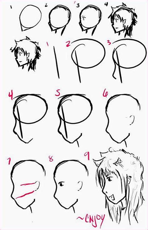 Learn How To Draw Anime Characters Step By Step Anime Draw Step