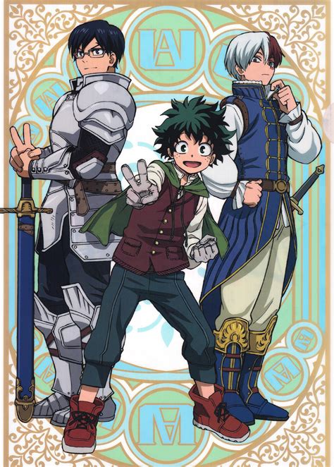 Boku No Hero Academia Izuku Midoriya Tenya Iida Shouto