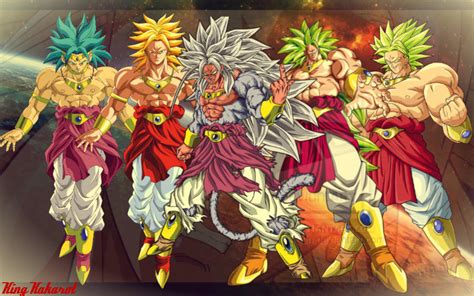 All Forms Of Broly By Kingkakarot On Deviantart