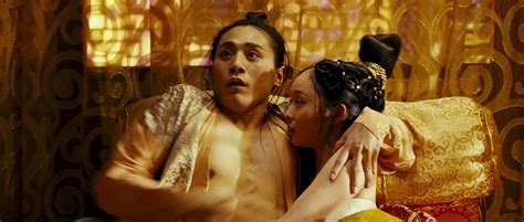 The mandarin chinese title of the movie is taken from the last line of the qi dynasty poem written by the rebel leader huang chao who had revolted against the tang. Curse-of-the-Golden-Flower-101