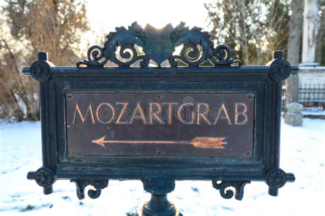 Grab Von Wolfgang Amadeus Mozart Stockfoto Bild Von