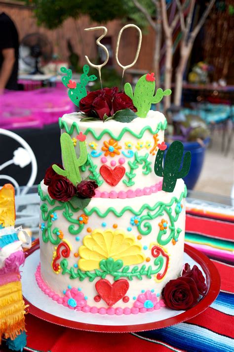 Mexican Embroidery Birthday Cake The Baking Fairy Cake Mexican