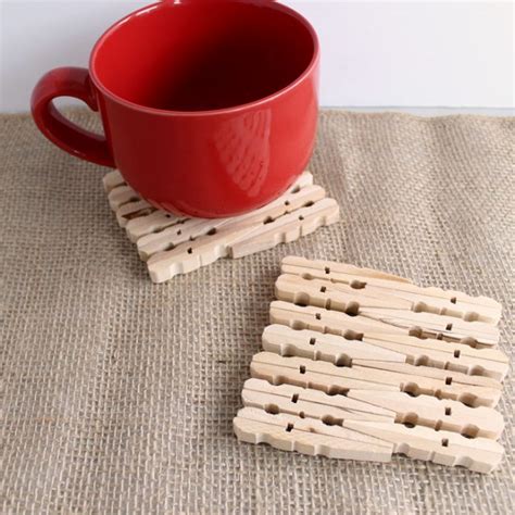 Diy Clothespin Trivets Angie Holden The Country Chic Cottage