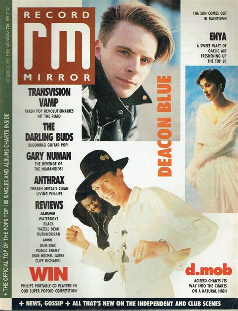 Record Mirror Uk Magazine October 22nd 1988 Deacon Blue Vintage Magazines