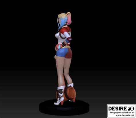 Desire Fx D Models Harley Quinn Statue Statue D Print Model Fanart