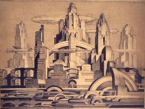 Cityscape Wolfsonian Fiu Futurism Art Art Deco Posters Cityscape