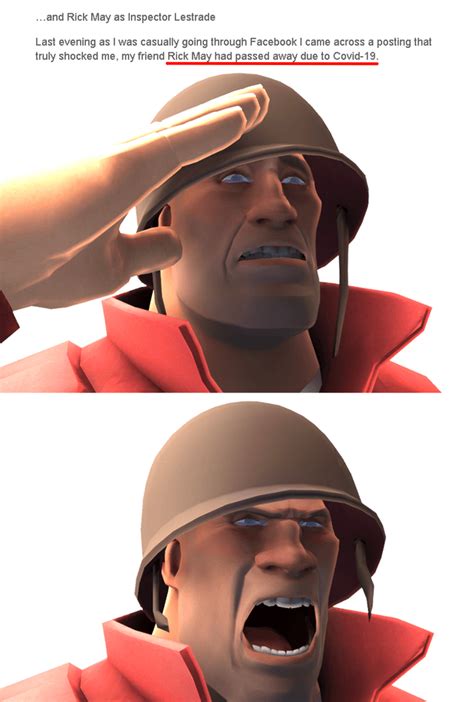 Rip Rick May Voice Of Soldier And Other Beloved Characters Tf2