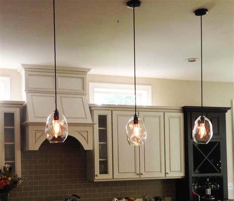 Hand Blown Bubble Glass Pendant Light Modern Kitchen San Francisco By Hammers And Heels